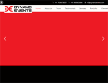 Tablet Screenshot of dynamoevents.com